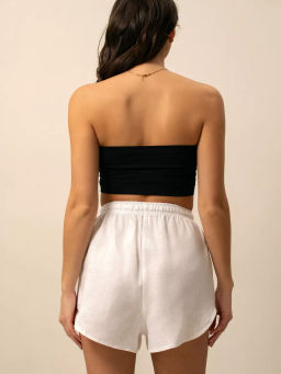 Шорты женские Лён-1 Белый - Modamica фото 3