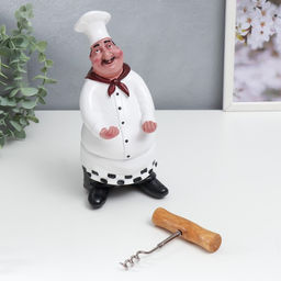 Фигура полистоун «Довольный повар», 23×11×10 см