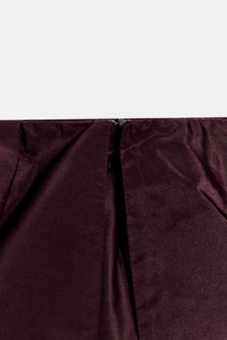 FALDA MIDI VOLUMEN / Burgundy - Zara фото 7