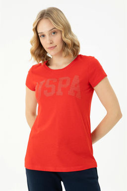 Женская красная базовая футболка - U.s. polo assn фото 11