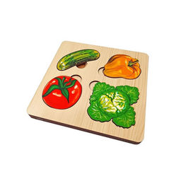 Рамка - вкладыш «Больше - меньше. Овощи», развивающая доска Сегена