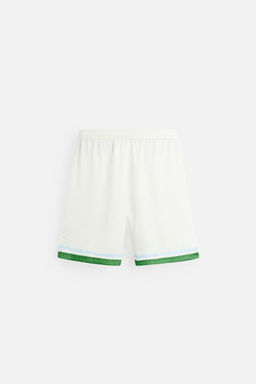 PRINTED SATIN BERMUDA SHORTS - Zara фото 17