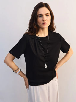 Футболка прямого кроя с узлом ZR2605023420-50 / Zarina