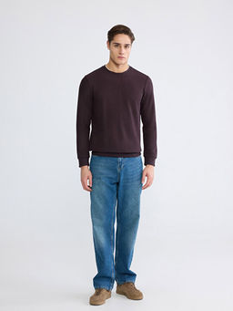 Bisiklet Yaka Erkek Sweatshirt