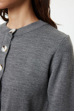 Antrasit 2li Midi Triko Basic H?rkal? Elbise TWOSS23EL00738