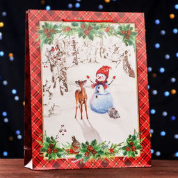 Пакет подарочный Снежный патруль, 33 х 42,5 х 10 см - Simaland фото 5