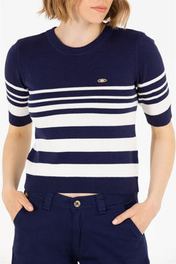 U. S. Polo Assn Женский темно-синий свитер с круглым вырезом - U.s. polo assn фото 13