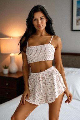 1212 БЕЛАЯ В СЕРДЕЧКО ПИЖАМА