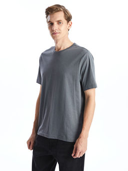 Bisiklet Yaka Penye Erkek Ti??rt