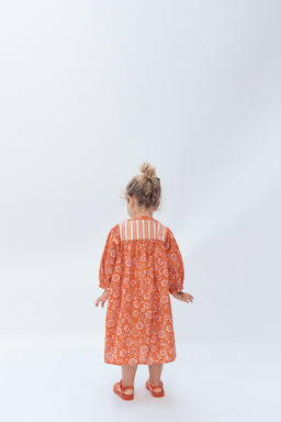 2-14 A?OS/ VESTIDO KAFT?N FLORES LIMITED EDITION / Naranja - Zara фото 2