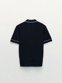 Джемпер поло фактурное с вышивкой / Zarina