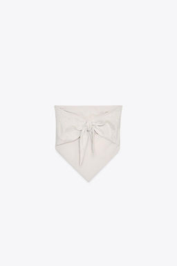METALLIC THREAD HALTER TOP - Zara фото 5