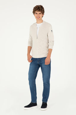 Мужской базовый трикотажный кардиган Stone Melange - U.s. polo assn фото 11