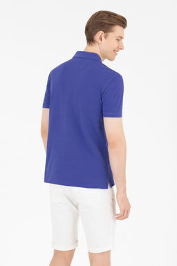 U. S. Polo Assn Мужская синяя базовая футболка с воротником-поло - U.s. polo assn фото 6