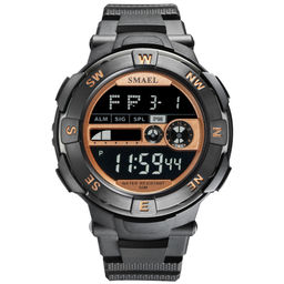 Часы наручные Smael мужские электронные SM1361black-rose-gold