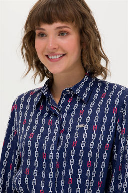 Женское темно-синее плетеное платье - U.s. polo assn фото 10