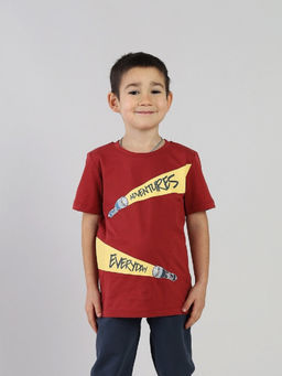 CRB wear / CSKB 64009-32-431 Футболка для мальчика,терракотовый/Ex.Cherubino