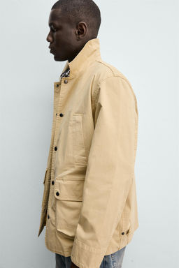 CAZADORA REGULAR FIT BOLSILLOS / Amarillo claro - Zara фото 7