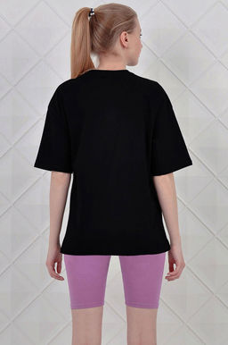 Арт. 5729 Костюм с велосипедками 42-50 (5 шт) Цвет:верх-черный, низ-серый - Калинка фото 3