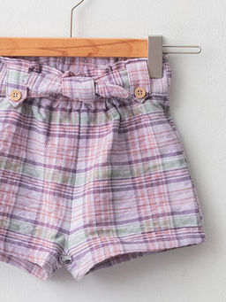 Beli Lastikli Ekose Desenli K?z Bebek ?ort - Waikiki фото 3