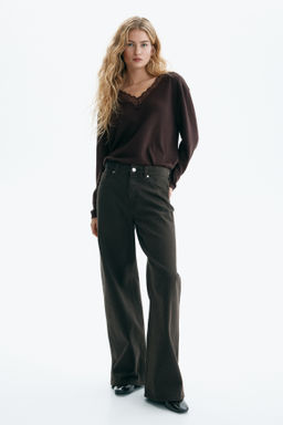 Top de punto con ribete de encaje - H&m фото 4