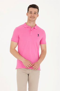 Мужская розовая базовая футболка - U.s. polo assn фото 8