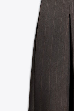 PINSTRIPE PLEATED BALLOON TROUSERS