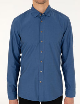 _ndigo Slim Fit Uzun Kollu G_mlek