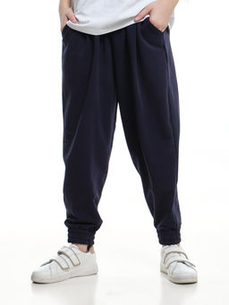 Брюки для девочки со складками 22-7690 синий - Mini maxi фото 6