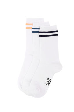 Женские белые носки-тройки Неожиданная скидка в корзине