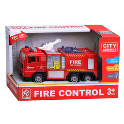 Машина "Пожарная" пенного тушения (свет, звук) в коробке