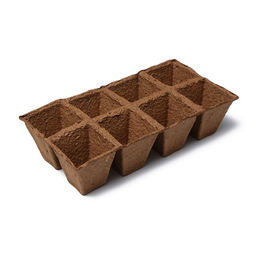Цена за 2 шт. Кассета для рассады, 30×15×8 см, 8 ячеек по 150 мл, 6×6 см, торф, набор 3 шт.