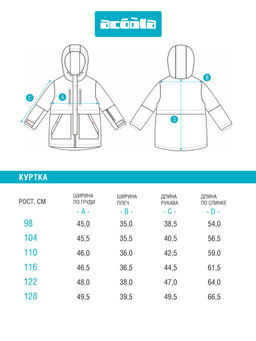 ACOOLA / Куртка детская для девочек Vivi сиреневый
