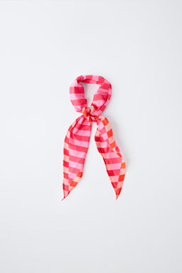 BANDANA ESTAMPADO RAYAS / Fucsia