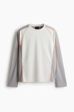 Camiseta de manga larga en malla Loose Fit