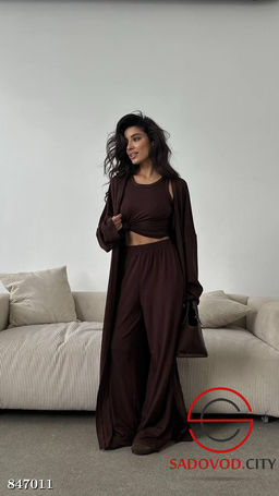 Костюм женский тройка с майкой