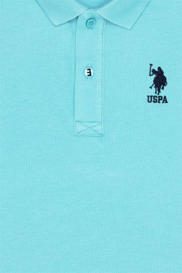 U. S. Polo Assn Мятная базовая футболка-поло для мальчиков - U.s. polo assn фото 6
