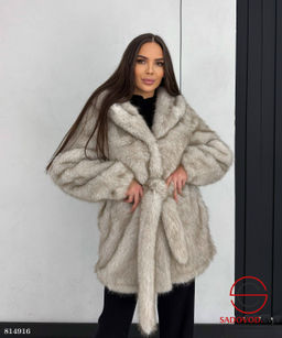 Шуба женская с искусственным мехом