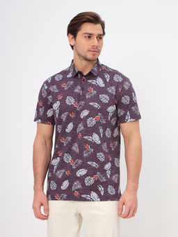 Джемпер мужской с воротником поло короткий рукав GREG G144-KP1246T-UT17 (лист)