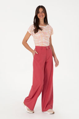 Kad_n Vi_ne Kanvas Loose Fit Pantolon
