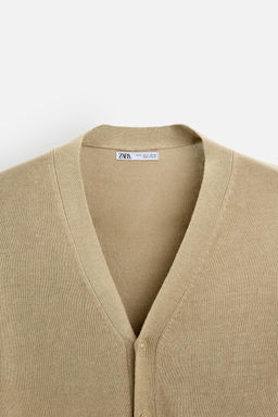 LINEN - VISCOSE CARDIGAN - Zara фото 8