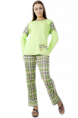 Арт. 4425 Пижама с брюками 54-60 (4 шт) Цвет:ассорти