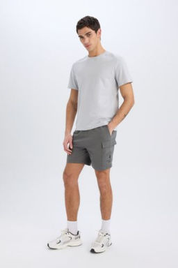 DeFactoFit NBA Brooklyn Nets Standart Fit K?sa Paca Sort