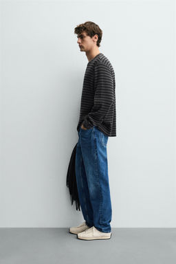 CHECK TEXTURED T-SHIRT - Zara фото 4