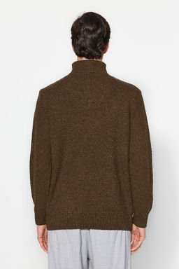 TRENDYOL MAN Lacivert Regular Fit Fermuarl? Yar?m Bal?kc? Yaka Triko Kazak TMNAW24KZ00047 - Trendyolmilla фото 20