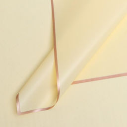 Цена за 20 шт. Пленка для цветов Бронзовая полоса, нежно-желтый, 57 х 57 см