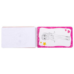 Раскраска - альбом Модный стилист, 72 стр., с наклейками и трафаретами