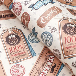 Цена за 10 шт. Бумага упаковочная крафт «СУПЕРГЕРОЙ», 60×90 см