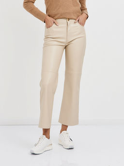 брюки женские из экокожи укороченные - Glenfield фото 2