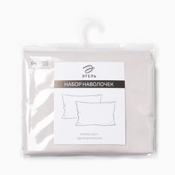 Комплект наволочек Этель Beige flowers, 50х70 см - 2 шт., мако-сатин 114г/м2  фото 9